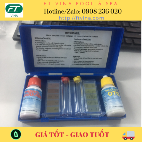 bộ test nước hồ bơi, test nước hồ bơi, thuốc thử nước hồ bơi, hộp thử nước bể bơi, thử nước hồ bơi